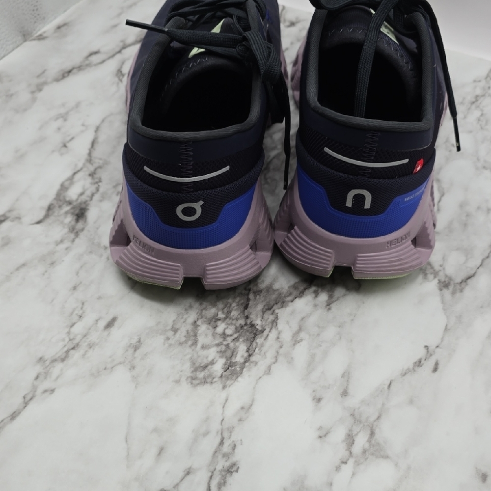On Running Cloud X Women's Athletic Shoes in Navy and Lavender - Picture 5 of 5